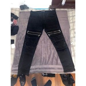 Goth Zara skinny zipper Jeans 30